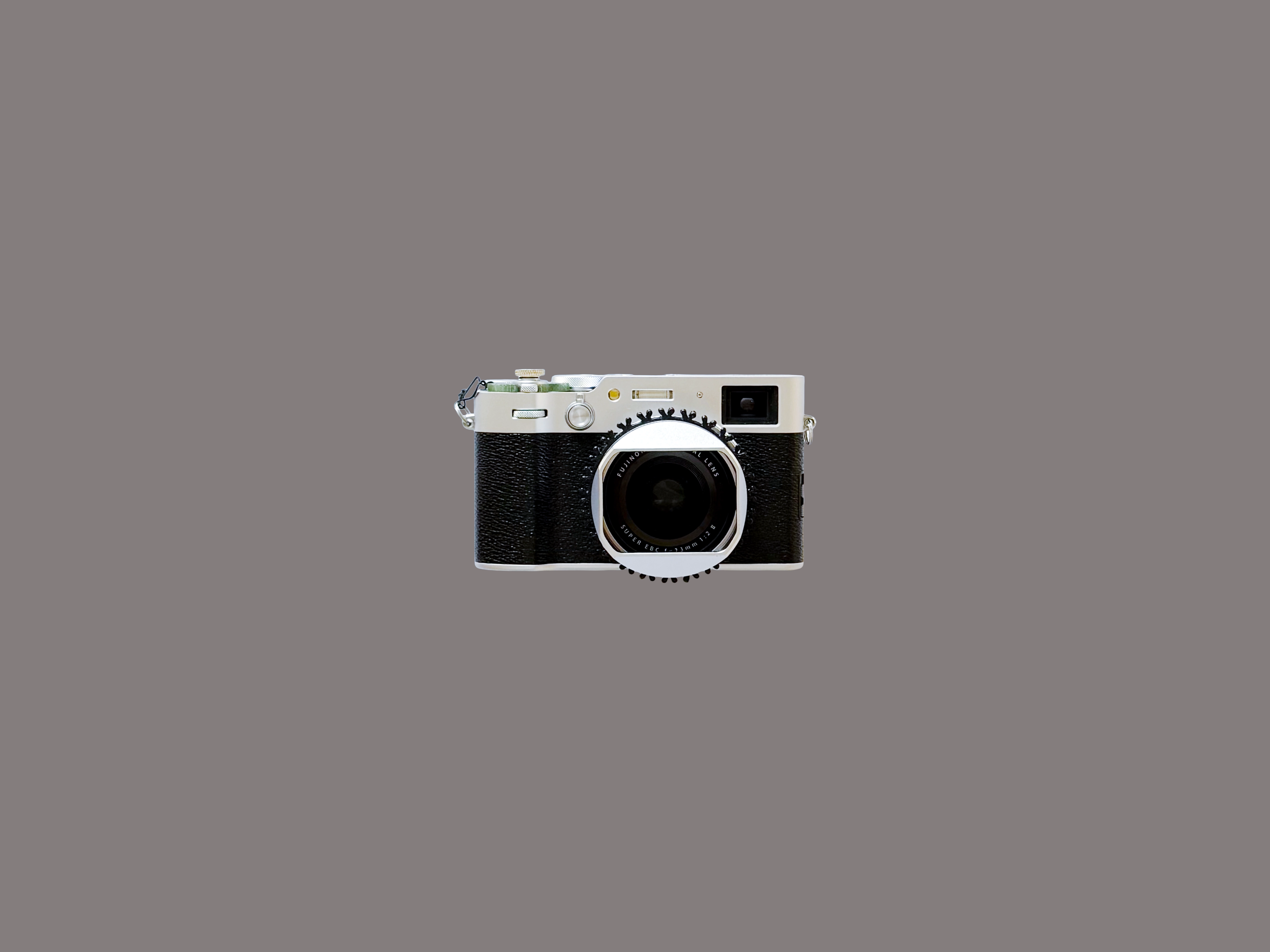 Focus Ring in black mounted on camera